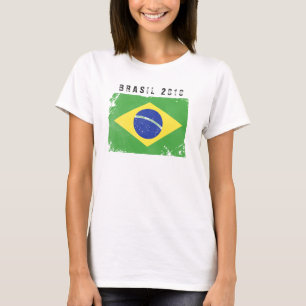 T-shirt Chemise de drapeau du Brésil