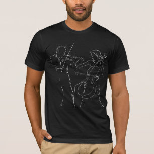 T-shirt Chemise de duo de violoncelle et de violon