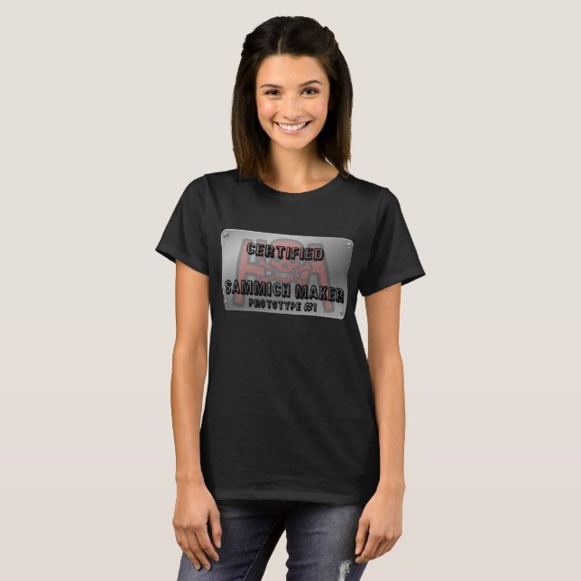 T-shirt Chemise de fabricant du fonctionnaire HOA Sammich (Devant entier)