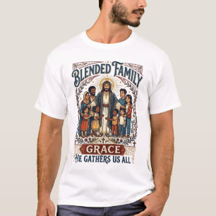 T-shirt Chemise de famille recomposée Jésus Chemise chréti