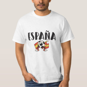T-shirt Chemise de fan de football d'Espagne Drapeau