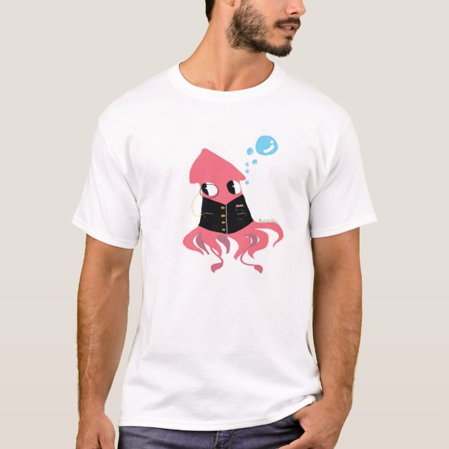 T-shirt chemise de fantaisie de calmar (Devant)