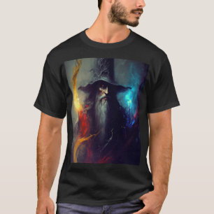 T-shirt Chemise de fantasy Dark Wizard Art de Mage Arcan