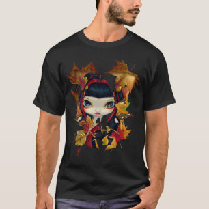 T-shirt Chemise de fée de feuille d'automne de Litlte