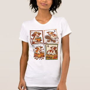 T-shirt Chemise de ferme à patchwork vintage Quatuor de va