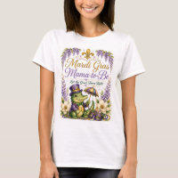 Chemise de Fête de Bébé Mardi Gras pour Future Mam