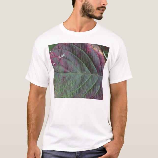 T-shirt chemise de feuille (Devant)