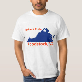 T-shirt Chemise de fierté de plouc. Woodstock, VA