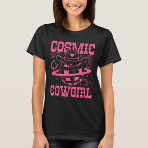 T-shirt Chemise de filles de cow-boy cosmiques pour enterr