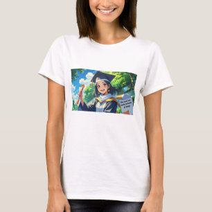T-shirt Chemise de fin d'études à citation amusante.