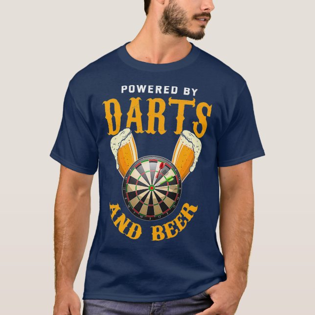 T-shirt Chemise de fléchettes amusante Amateur de bière Ci (Devant)