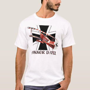 T-SHIRT CHEMISE DE FOKKER DE PREMIÈRE GUERRE MONDIALE