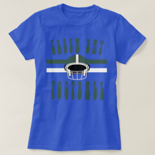 T-shirt Chemise de football Green Bay, Jeu Retro Distresse