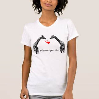 T-shirt Chemise de girafe de Ninakupenda