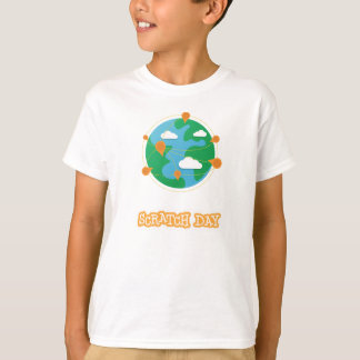 T-shirt Chemise de globe de jour d'éraflure (enfants)