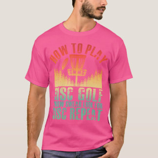 T-shirt Chemise De Golf Disque Pour Homme Papa Disc Lecteu