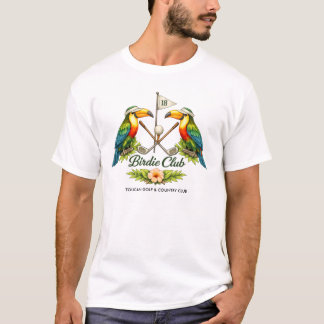 T-shirt Chemise de golf personnalisée Vintage Toucan Birdi