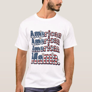 T-shirt Chemise de gravure vintage patriotique American Ma