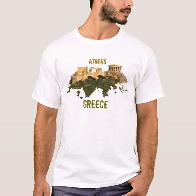 T-shirt Chemise de Grec d'Athènes Grèce (Devant)