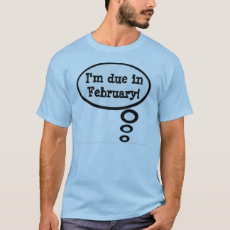 T-shirt Chemise de grossesse de dû en février