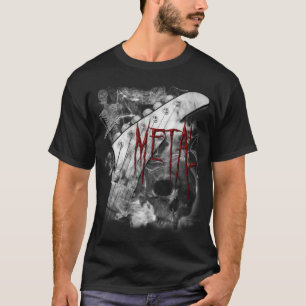T-shirt Chemise de guitare en métal de la mort