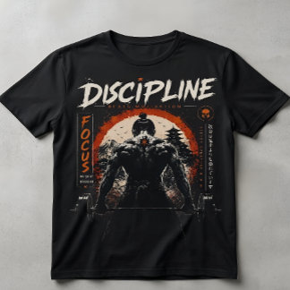 T-shirt Chemise de gym Samouraï Discipline Bat La Motivati
