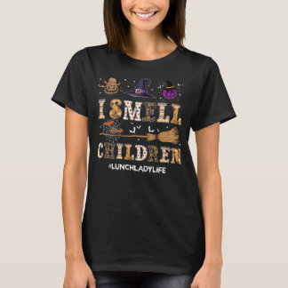 T-shirt Chemise de Halloween pour dame de cantine « Je sen