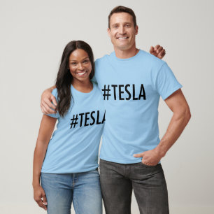T-shirt Chemise de Hashtag Tesla