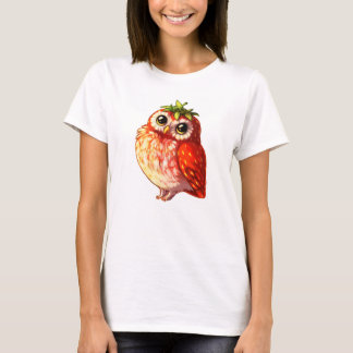 T-shirt Chemise de hibou de fraise