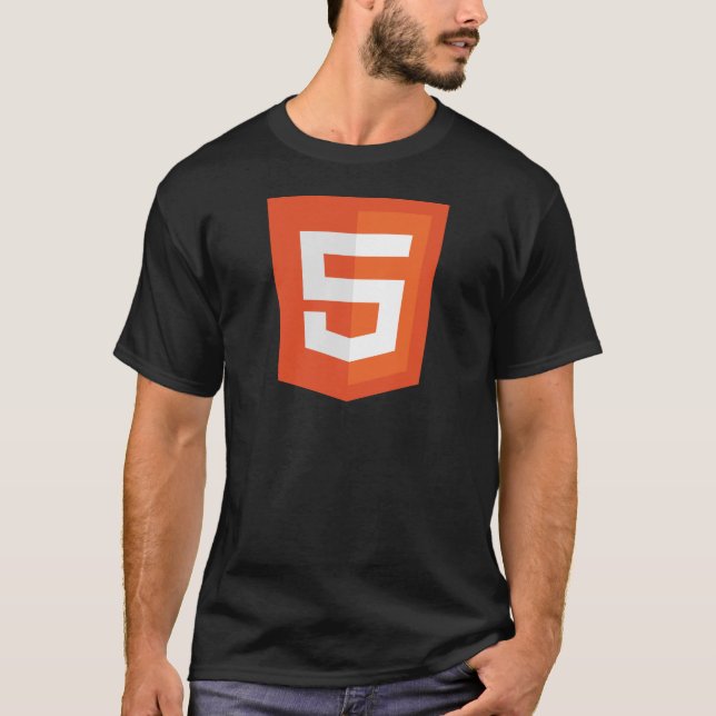 T-shirt Chemise de HTML 5 (Devant)