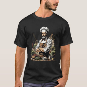 T-shirt chemise de jardin herbacée chef