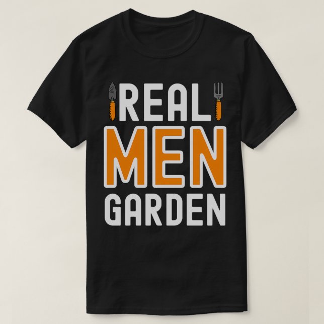 T-shirt Chemise de jardin pour hommes réels, Jardin amusan (Design devant)