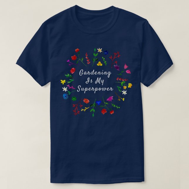 T-shirt Chemise de jardinage (Design devant)
