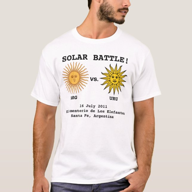 T-shirt Chemise de jeu de l'Argentine - de l'Uruguay (Devant)