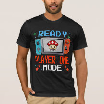 Chemise de jeu en pixel art mode Ready Player One