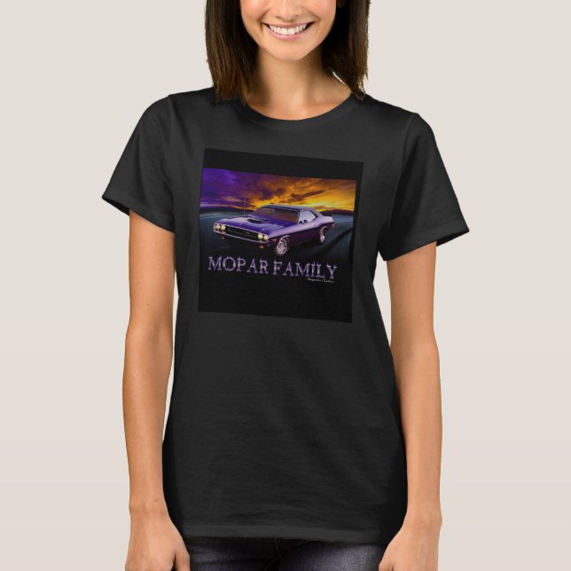 T-SHIRT CHEMISE DE JEUNES FILLES DE FAMILLE DE MOPAR (Devant)