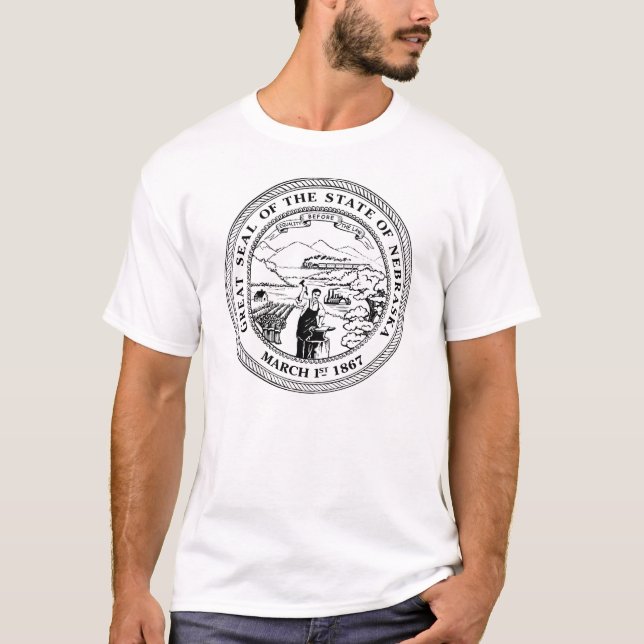T-shirt Chemise de joint d'état du Nébraska (Devant)
