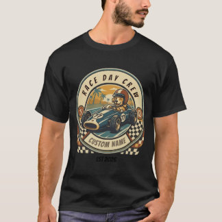 T-shirt Chemise de jour de course de chien vintage Indy – 