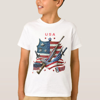 T-shirt chemise de jour veeterans pour les enfants usa