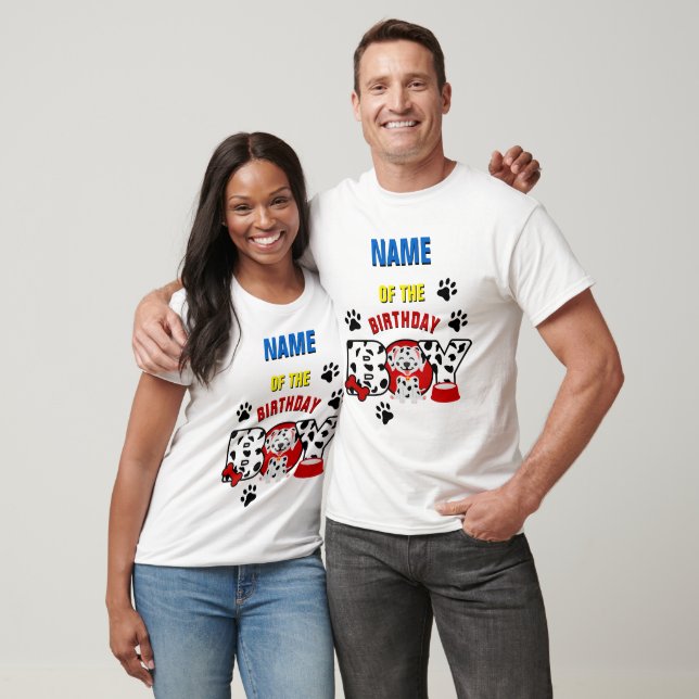 T-shirt Chemise de jumelage de famille dalmate (Unisexe)