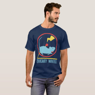T-shirt Chemise de la couleur foncée des hommes grinçant