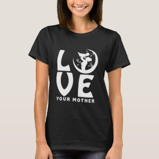 T-shirt Chemise de la fête des mères Silhouette de mère et