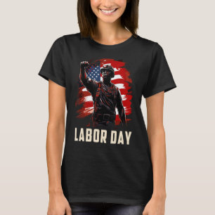 T-shirt Chemise de la Fête du Travail Rétro Vintag América