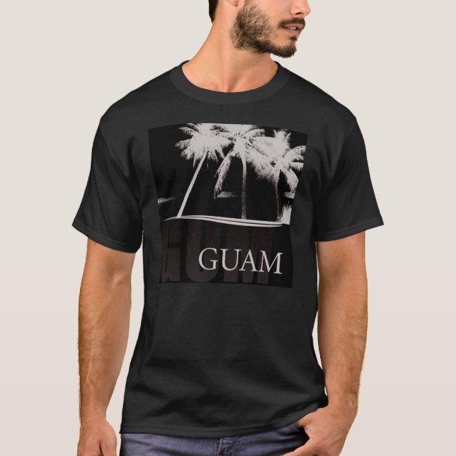 T-shirt Chemise de la Guam dans le noir (Devant)