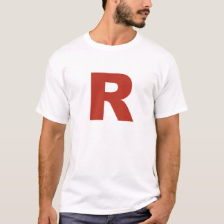 T-shirt Chemise de la lettre R Cosplay