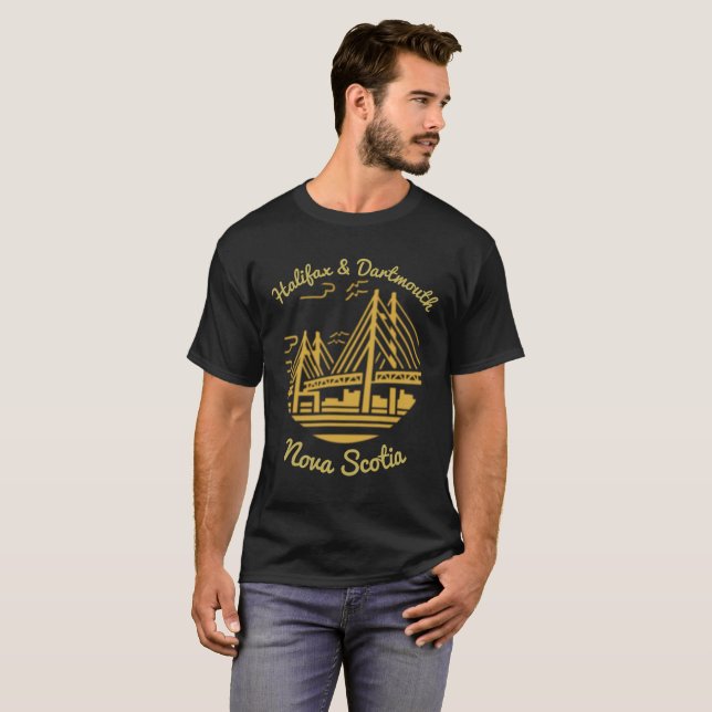 T-shirt Chemise de la Nouvelle-Écosse Halifax Dartmouth (Devant entier)