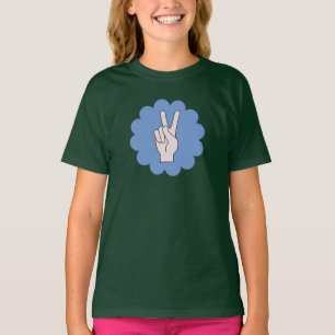 T-shirt Chemise de la Paix Signale Fleur Power Girls