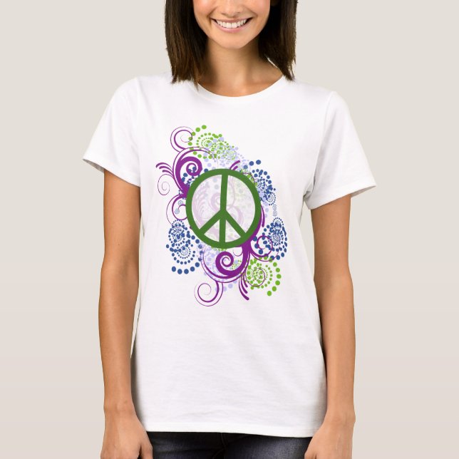 T-shirt Chemise de la Paix tourbillonnant (Devant)