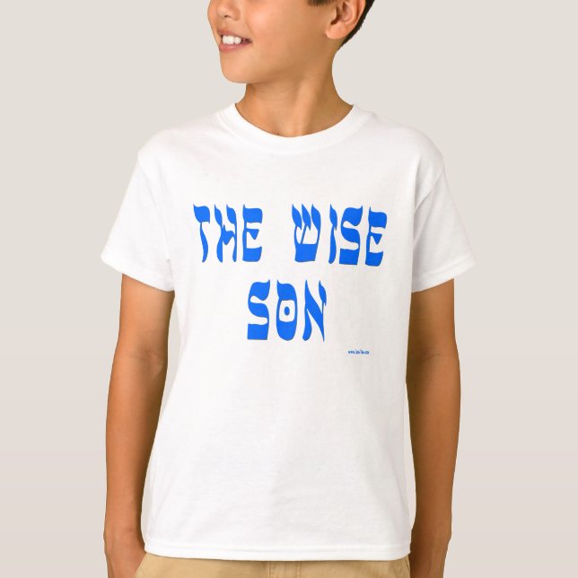 T-SHIRT CHEMISE DE LA PÂQUE PESACH SEDER "LE FILS SAGE " (Devant)