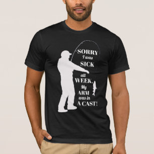 T-shirt Chemise de la pêche des hommes drôles